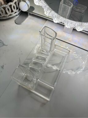 Clear Acrylic Makeup & Desk Organizer - Transparent